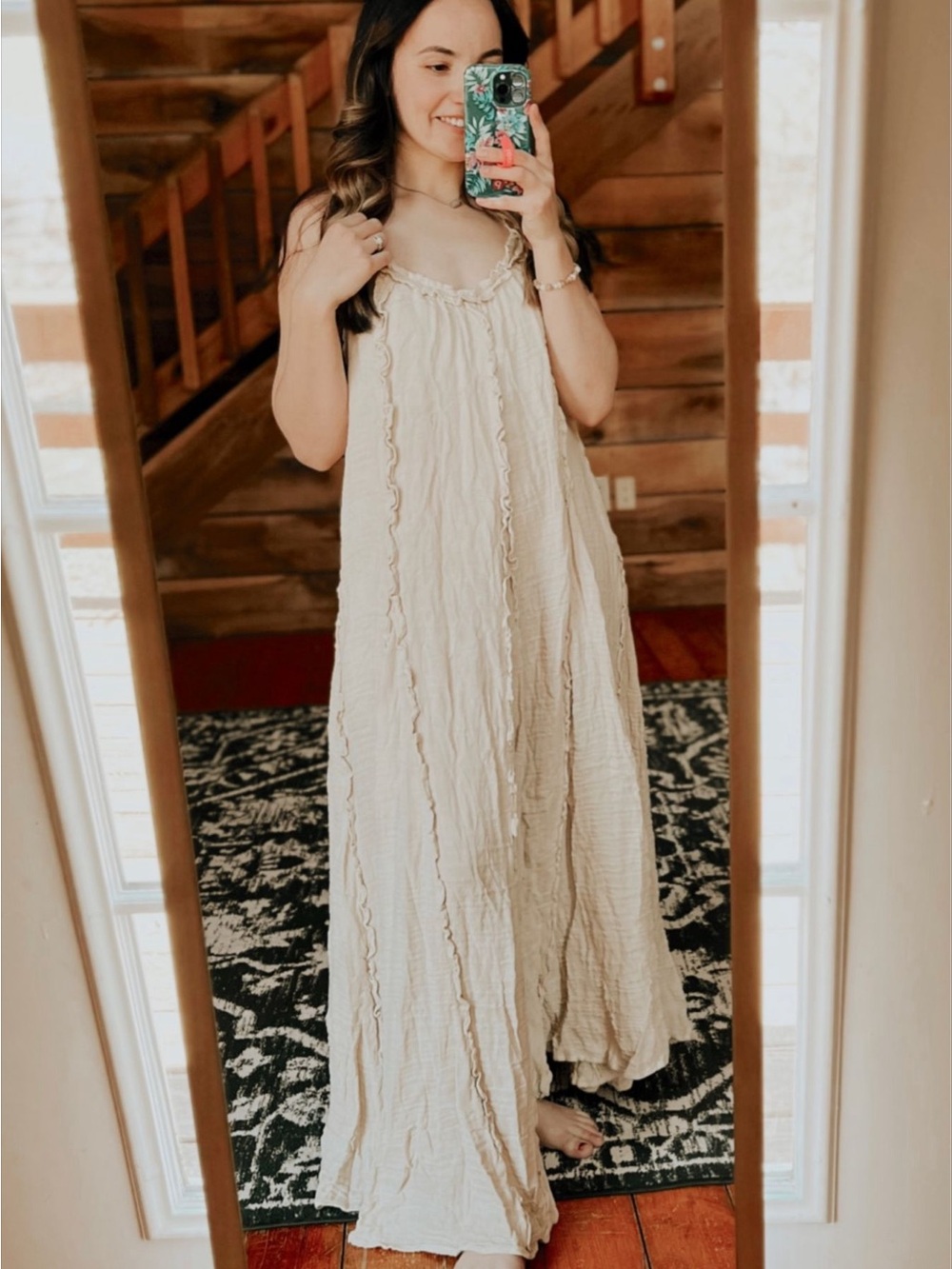 Free People Mckinley Maxi Dress in Crème Brûlée - Picture 3 of 9